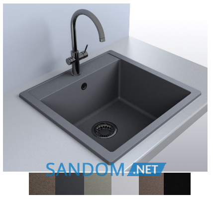 Гранітне миття Miraggio Bodrum 510 509x495x227