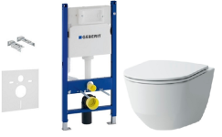 Инсталляция Geberit с унитазом Laufen Pro Rimless и крышкой с микролифтом