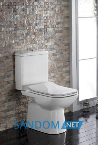 Унітаз-компакт CeraStyle Duru 028800 з кришкою мікроліфт