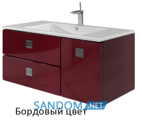 Тумба з умивальником Botticelli Rimini Rm-100 із врізними ручками
