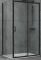 Душова кабіна Dusel 120x80x190 EF-185B+EF181B Black Matt без піддону
