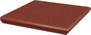 Плитка для ступени с капиносом угловая Paradyz Natural Rosa Kapinos Stopnica Narożna Duro 33х33