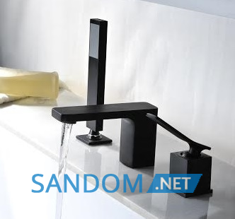 Змішувач для ванни Rea Sonic Black REA-B0185 врізний