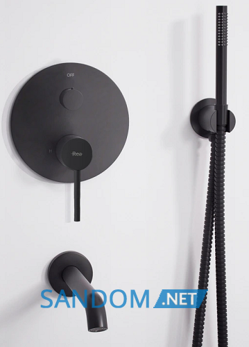 Душевая система Rea Lungo Black REA-P4112