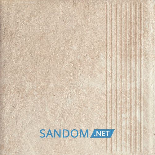 Плитка для ступени Paradyz Scandiano Beige Stopnica Prosta 30X30