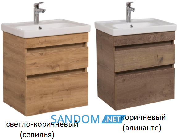 Тумба с умывальником Аква Родос Винтаж 60