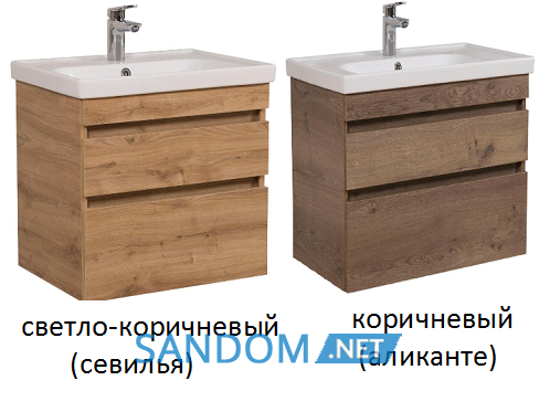 Тумба с умывальником Аква Родос Винтаж 70