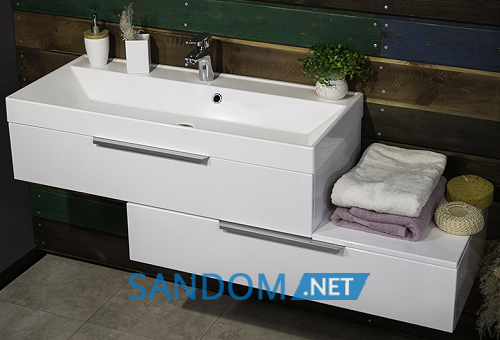 Тумба Fancy Marble Tristan з умивальником Signe 100