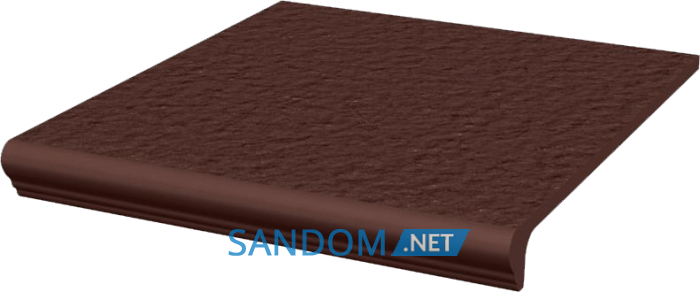 Плитка для сходів з капіносом пряма Paradyz Natural Brown Kapinos Stopnica Prosta Duro 30х33