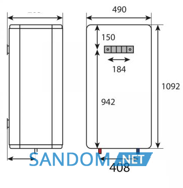 Бойлер Atlantic Vertigo Basic 80 ES-VM0652F220F-B