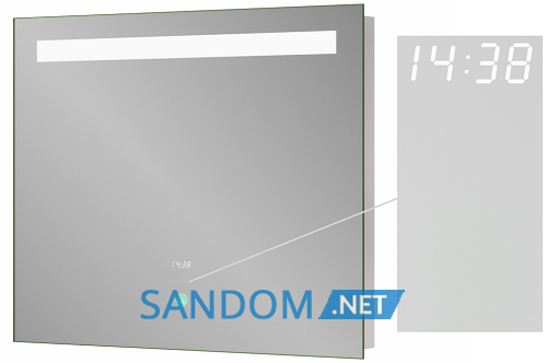 Дзеркало у ванну кімнату Sanwerk Lava Deluxe 80х65 з LED підсвіткою
