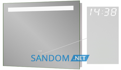 Дзеркало у ванну кімнату Sanwerk Lava Deluxe 100х65 з LED підсвіткою