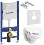 Инсталляция Geberit Duofix Delta с унитазом Kolo Idol и сидением полипропилен