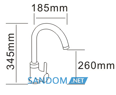 Змішувач для кухні Rozzy Jenori Rainbow RBZ222-8MN