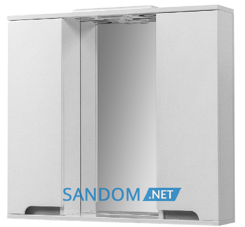 Зеркало в ванную со шкафчиком Van Mebles Verona Grey 80