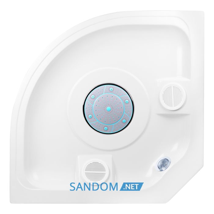 Душевой бокс Lidz Tani SB90x90.SAT.HIGH.GR с глубоким поддоном