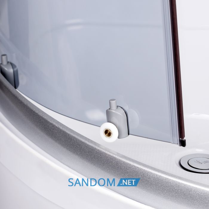 Гідромасажний бокс Lidz Tani SBM90x90.SAT.HIGH.GR з глибоким піддоном