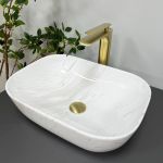 Умывальник накладной VBI RAVENNA MARBLE NATURE GLOSSY 46x32,5