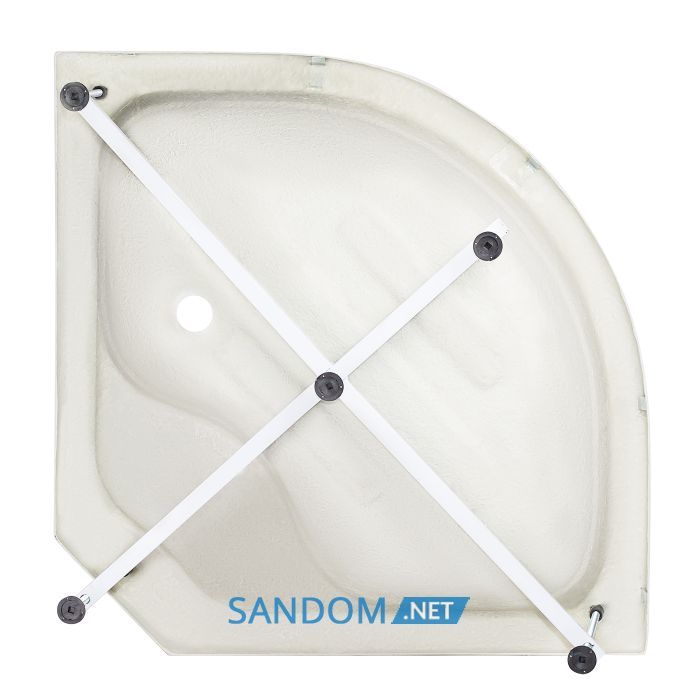 Гідромасажний бокс Lidz Tani SBM90x90.SAT.HIGH.GR з глибоким піддоном