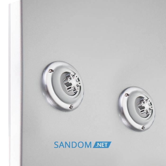Гідромасажний бокс Lidz Tani SBM90x90.SAT.HIGH.GR з глибоким піддоном