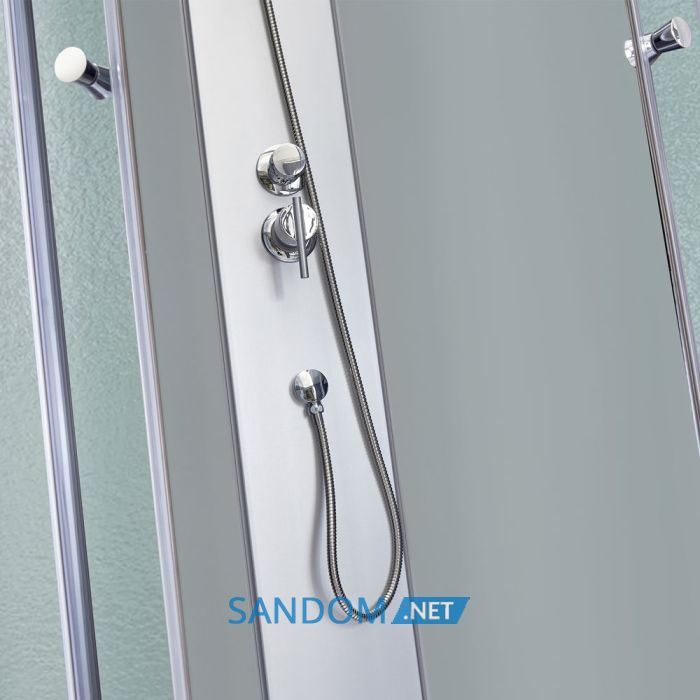 Душевой бокс Lidz Tani SB90x90.SAT.HIGH.FR Frost с глубоким поддоном