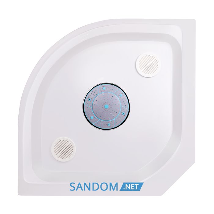 Душевой бокс Lidz Tani SB90x90.SAT.LOW.GR с низким поддоном