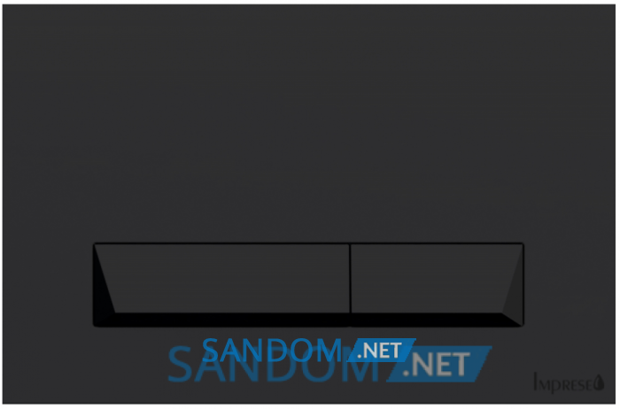 Кнопка Imprese Pan Laska Black Soft Touch i8040B