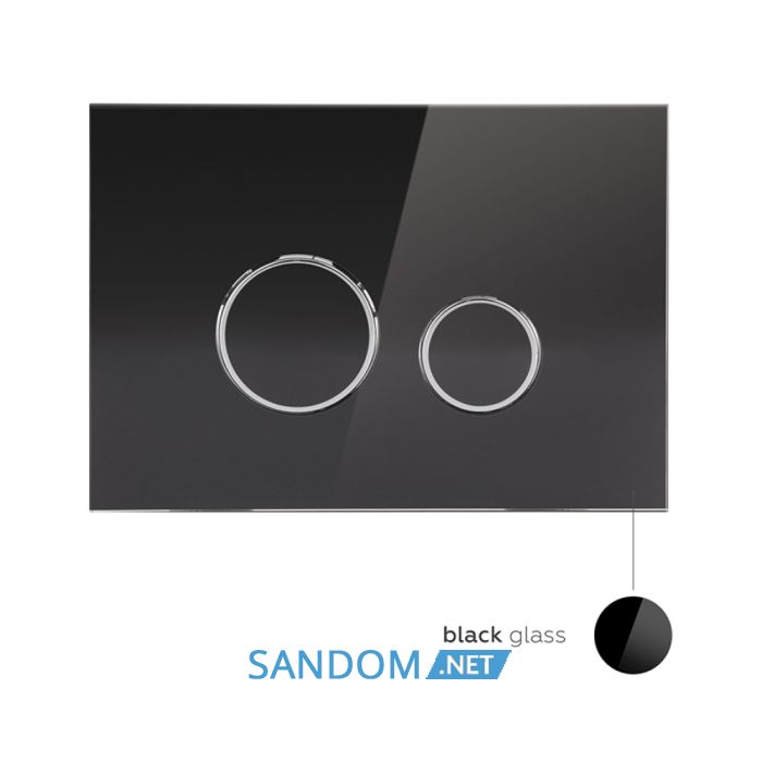 Набір інсталяція 4 в 1 Qtap Nest ST з круглою панеллю змиву QT0133M425V1163GB