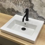 Умывальник врезной VBI ACQUARO WHITE 57x39