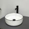 Умивальник накладний VBI PRATO WHITE BLACK EDGE 35,5x35,5