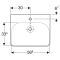 Умивальник Geberit Smyle Square 60 (500.229.01.1)