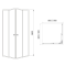 Душевая кабина RJ Velum 90х90х180 90RZ082Linia без поддона