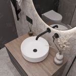 Умывальник накладной VBI PRATO WHITE 36x36