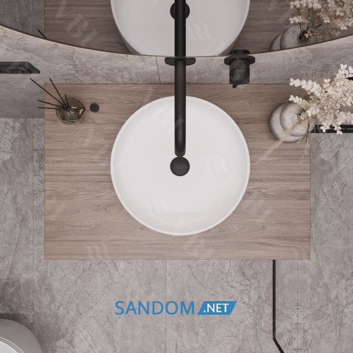 Умивальник накладний VBI PRATO WHITE 36x36