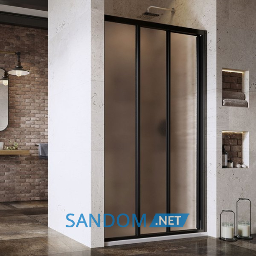 Душові двері Ravak Supernova ASDP3-130 профіль чорний