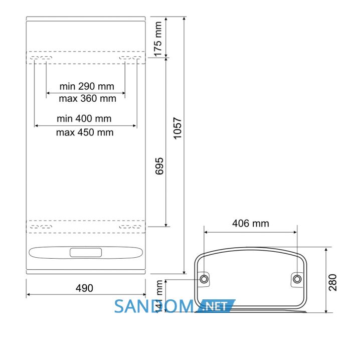Водонагреватель Tesy BelliSlimo DRY 65 л, сухой ТЭН 2,4 кВт (GCR802724DE31ECW) 304607