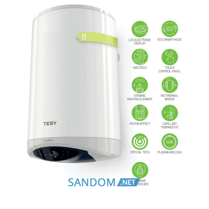 Водонагреватель Tesy Modeсo Cloud 150 л, сухой ТЭН 2,4 кВт (GCV1504724DC21ECW) 303529
