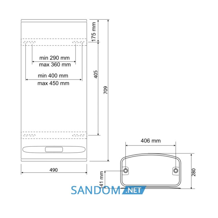 Водонагрівач Tesy BelliSlimo DRY 40 л, сухий ТЕН 2,4 кВт (GCR502724DE31EC) 305064