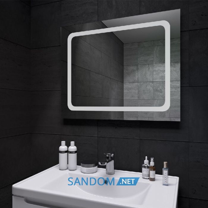 Дзеркало у ванну кімнату Sanwerk Lava Hella 100х65 з LED підсвіткою