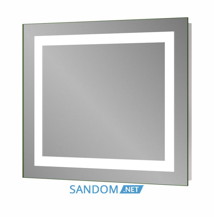 Дзеркало у ванну кімнату Sanwerk Lava Kvadra 80х65 з LED підсвіткою