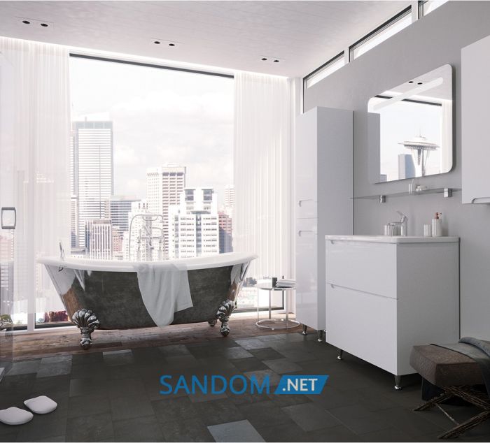 Дзеркало у ванну кімнату Sanwerk Lava Calipso 80х65 з LED підсвіткою
