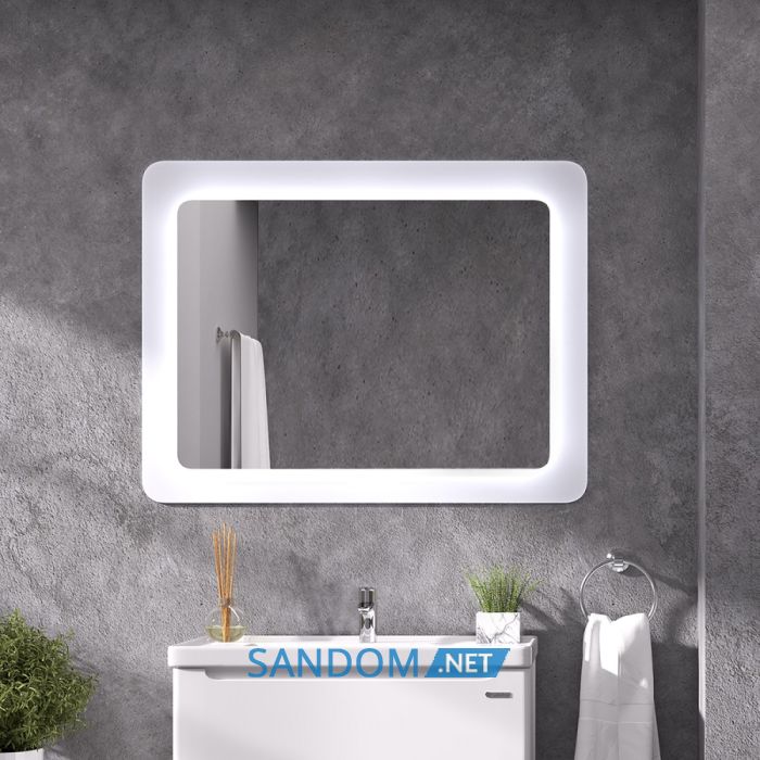 Дзеркало для ванної кімнати Sanwerk Ultra Cosmo White 88х83 з LED підсвіткою