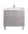 Тумба с умывальником Мойдодыр Палермо 80-U бетон