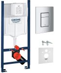  Инсталляция для унитаза Grohe Rapid SL 3 в 1 3884000G с кнопкой 38732000