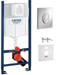 Инсталляция для унитаза Grohe Rapid SL 3884000G 3в 1 с овальной кнопкой 38505000