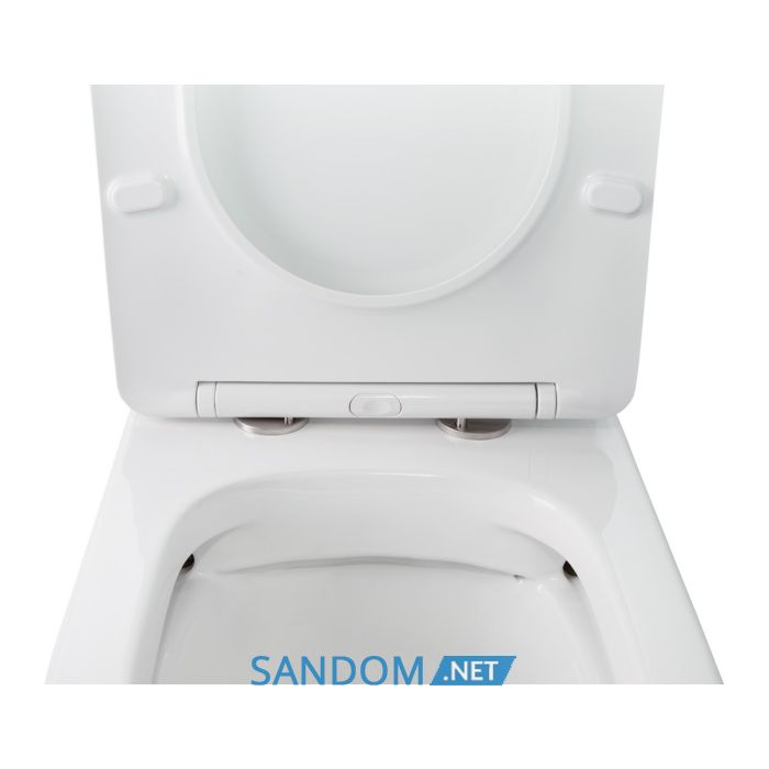 Унитаз-компакт Qtap Stork безободковый с сиденьем Soft-close QT15222178W
