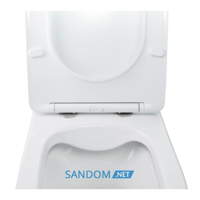 Унитаз подвесной Qtap Swan безободковый с сиденьем Soft-close QT16335178W