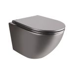 Унитаз подвесной Qtap Robin New QT1333046ENRMB безободковый с сиденьем Soft-close