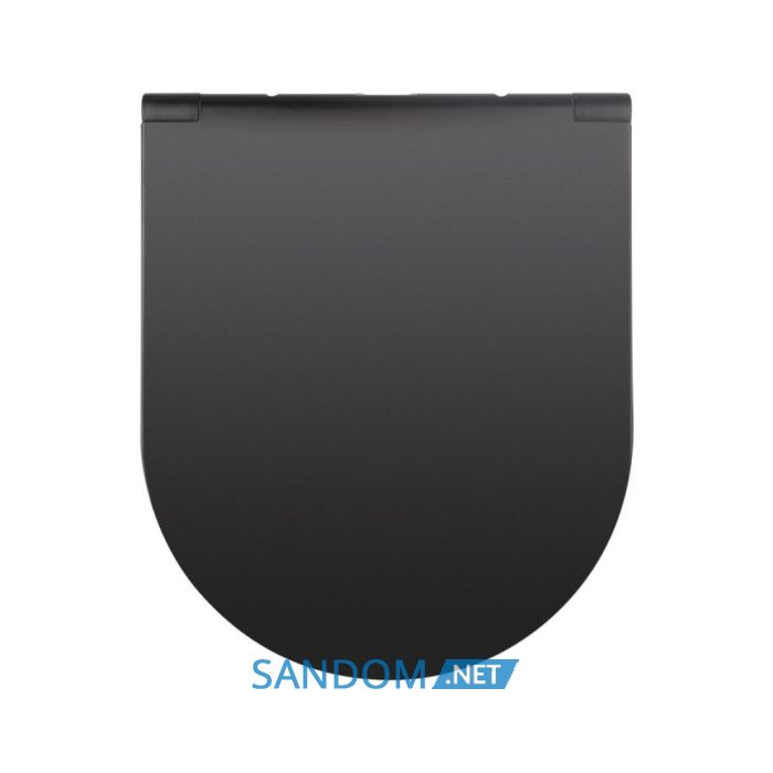 Унитаз подвесной Qtap Robin New QT1333046ENRMB безободковый с сиденьем Soft-close