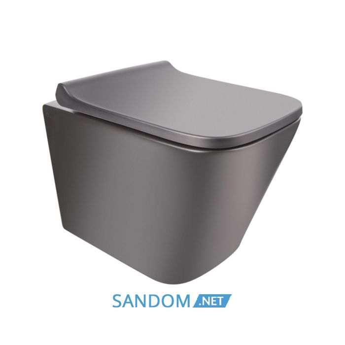 Унітаз підвісний Qtap Tern QT1733052ERMB безободковий з сидінням Soft-close